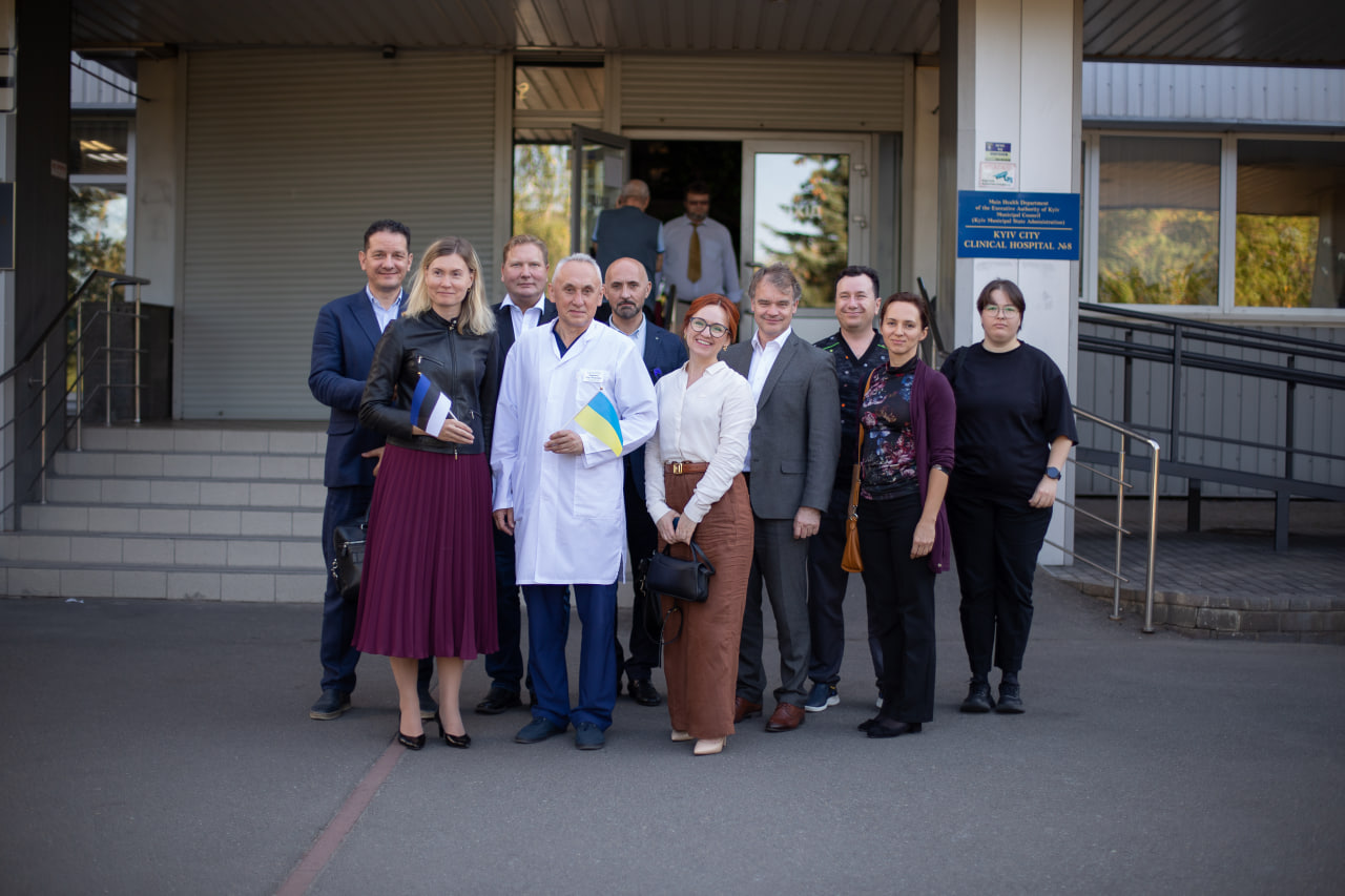 Міністр охорони здоров’я Естонії Рійна Сіккут відвідала Київську клінічну лікарню №8